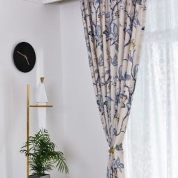 Cortinas Blackout Com Estampa Floral Americana