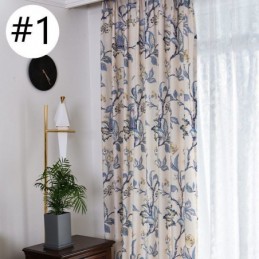 Cortinas Blackout Com Estampa Floral Americana
