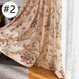 Cortinas Blackout Com Estampa Floral Americana