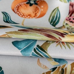 Cortinas Blackout Estampadas Plantas E Pássaros Americanos