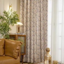 Cortinas Blackout Com Estampa Vintage Americana Em Polialgodão