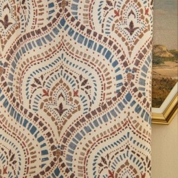 Cortinas Blackout Com Estampa Vintage Americana Em Polialgodão