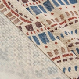 Cortinas Blackout Com Estampa Vintage Americana Em Polialgodão