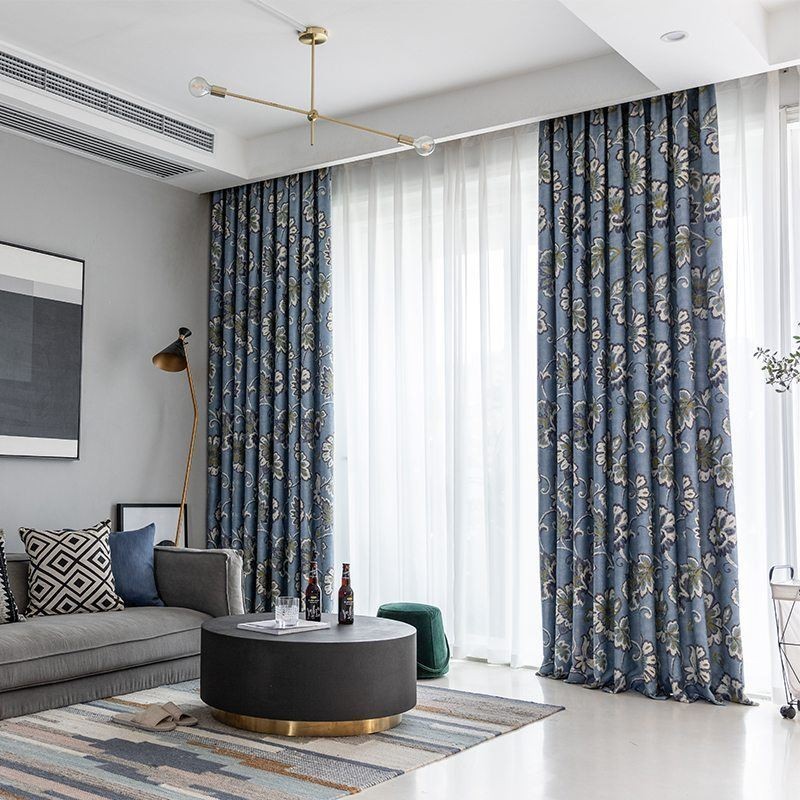 Cortinas Blackout Estampadas Flores Vintage Americanas
