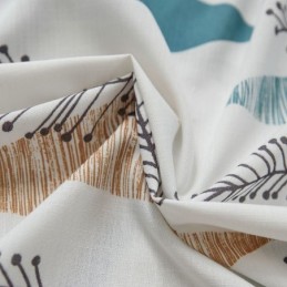 Cortina De Escurecimento De Ambiente Com Contraste De Cores, Feita Sob Medida, Proteção Ambiental, Impressão De Folhas, Blackout