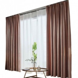 Cortina Blackout Max Sob Medida Cortina De Veludo Sintético Cor Sólida Para Quarto