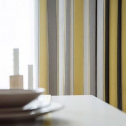 Cortina Jacquard Nórdica Moderna Feita Sob Medida, Listras Contrastantes, Tecido Para Sala De Estar, Quarto E Estudo