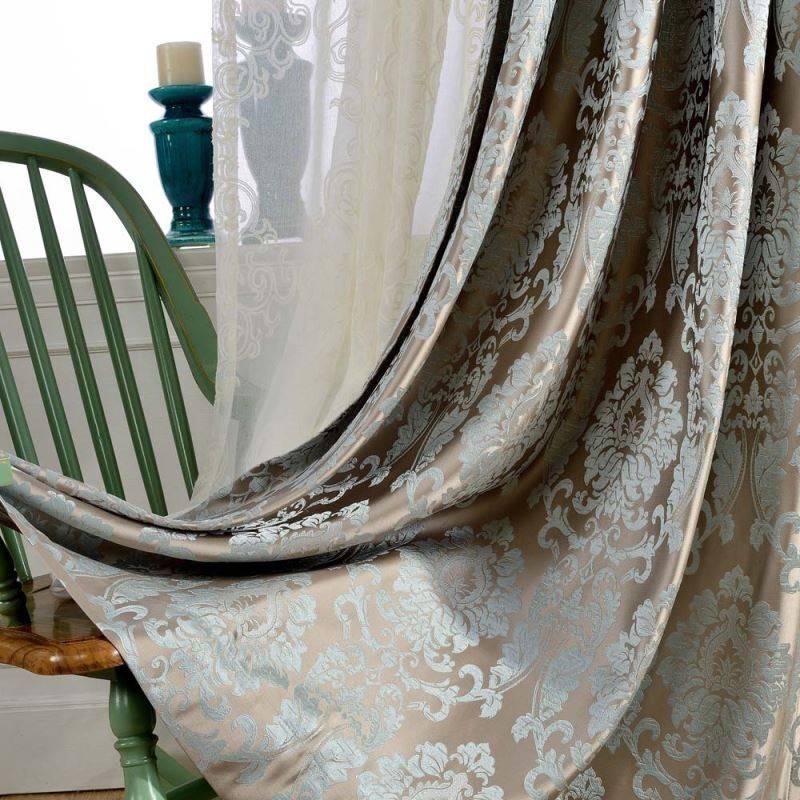 Cortina Blackout Europeia Max Feita Sob Medida Cortina De Luxo Em Jacquard Damasco Para Quarto