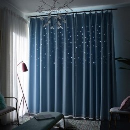 Cortina Criativa Moderna Feita Sob Medida Cortina Sólida Oca Estrela