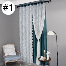 Cortina Blackout Estilo Nórdico Feita Sob Medida, Cortina Com Tecido Jacquard Integrado