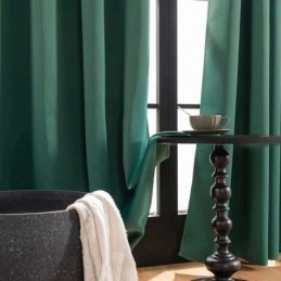 Cortinas Blackout De Cor Sólida Estilo Nórdico Para Sala De Estar E Quarto