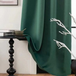 Cortinas Blackout De Cor Sólida Estilo Nórdico Para Sala De Estar E Quarto