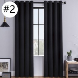 Cortinas Blackout De Cor Sólida Estilo Nórdico Para Sala De Estar E Quarto