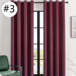 Cortinas Blackout De Cor Sólida Estilo Nórdico Para Sala De Estar E Quarto