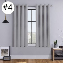Cortinas Blackout De Cor Sólida Estilo Nórdico Para Sala De Estar E Quarto
