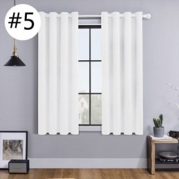 Cortinas Blackout De Cor Sólida Estilo Nórdico Para Sala De Estar E Quarto