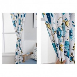 Cortinas Blackout Estampadas Com Estampa Floral Estilo Nórdico Para Sala De Estar E Quarto