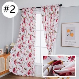 Cortinas Blackout Estampadas Com Estampa Floral Estilo Nórdico Para Sala De Estar E Quarto