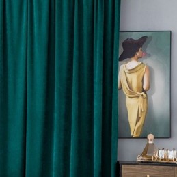 Cortinas Blackout De Chenille Em Cor Sólida Estilo Nórdico Para Sala De Estar E Quarto