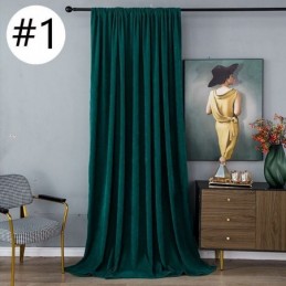 Cortinas Blackout De Chenille Em Cor Sólida Estilo Nórdico Para Sala De Estar E Quarto