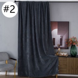Cortinas Blackout De Chenille Em Cor Sólida Estilo Nórdico Para Sala De Estar E Quarto