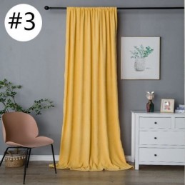 Cortinas Blackout De Chenille Em Cor Sólida Estilo Nórdico Para Sala De Estar E Quarto