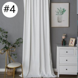 Cortinas Blackout De Chenille Em Cor Sólida Estilo Nórdico Para Sala De Estar E Quarto