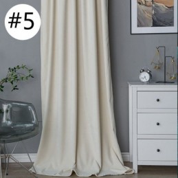 Cortinas Blackout De Chenille Em Cor Sólida Estilo Nórdico Para Sala De Estar E Quarto