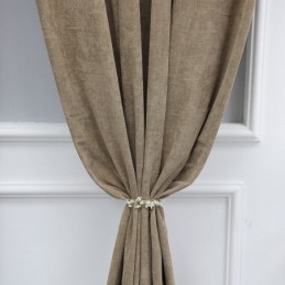 Cortina Blackout De Chenille De Cor Sólida Feita Sob Medida, Estilo Nórdico, Para Sala De Estar E Quarto