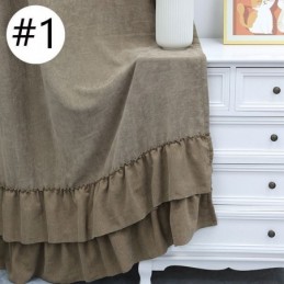 Cortina Blackout De Chenille De Cor Sólida Feita Sob Medida, Estilo Nórdico, Para Sala De Estar E Quarto