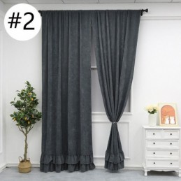 Cortina Blackout De Chenille De Cor Sólida Feita Sob Medida, Estilo Nórdico, Para Sala De Estar E Quarto