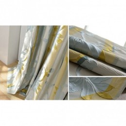 Cortinas Blackout Nórdicas, Cortina Jacquard Floral, Feita Sob Medida, Para Sala De Estar E Quarto