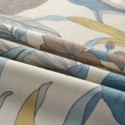 Cortinas Blackout Nórdicas Com Estampa De Plantas De Algodão Para Sala De Estar E Quarto