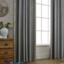 Cortinas Blackout Nórdicas Jacquard Para Sala De Estar E Quarto