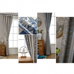 Cortinas Blackout Nórdicas Jacquard Para Sala De Estar E Quarto