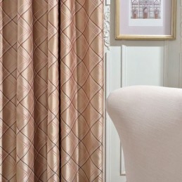Cortina Blackout Nórdica Sob Medida, Cortina Losango Jacquard Para Sala De Estar E Quarto