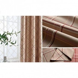 Cortina Blackout Nórdica Sob Medida, Cortina Losango Jacquard Para Sala De Estar E Quarto