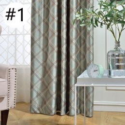 Cortina Blackout Nórdica Sob Medida, Cortina Losango Jacquard Para Sala De Estar E Quarto