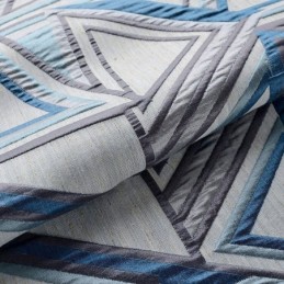 Cortina Blackout De Linho Sob Medida, Cortina Nórdica Geométrica Jacquard Para Sala De Estar E Quarto