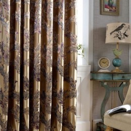 Cortina Blackout Nórdica Sob Medida Em Jacquard De Penas Para Sala De Estar E Quarto