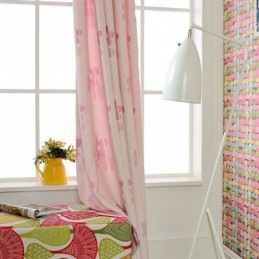 Cortina Blackout Sob Medida Cortina Nórdica Com Flores Em Jacquard Para Sala De Estar E Quarto