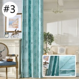 Cortina Blackout Sob Medida Cortina Nórdica Com Flores Em Jacquard Para Sala De Estar E Quarto
