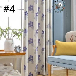 Cortina Blackout Sob Medida Cortina Nórdica Com Flores Em Jacquard Para Sala De Estar E Quarto