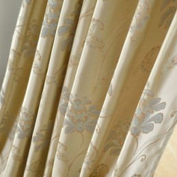 Cortinas Blackout Estilo Europeu, Cortina Jacquard Floral, Feita Sob Medida, Para Sala De Estar E Quarto