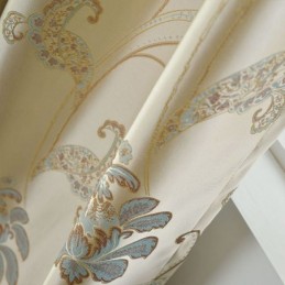 Cortinas Blackout Estilo Europeu, Cortina Jacquard Floral, Feita Sob Medida, Para Sala De Estar E Quarto