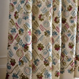 Cortinas Blackout Estilo Nórdico De Poliéster E Algodão Bordado Para Sala De Estar E Quarto