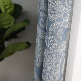 Cortina Blackout Europeia Sob Medida Em Jacquard Para Sala De Estar E Quarto