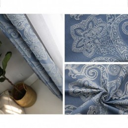 Cortina Blackout Europeia Sob Medida Em Jacquard Para Sala De Estar E Quarto