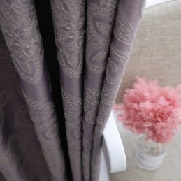 Cortina Blackout Europeia Sob Medida Em Jacquard Para Sala De Estar E Quarto