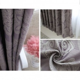 Cortina Blackout Europeia Sob Medida Em Jacquard Para Sala De Estar E Quarto
